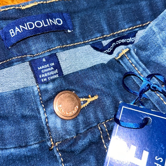 NWT⭐️BANDOLINO Seamless SKINNY JEANS👖”Smooth Operator CROP” with STRETCH Size 4 - Picture 2 of 13